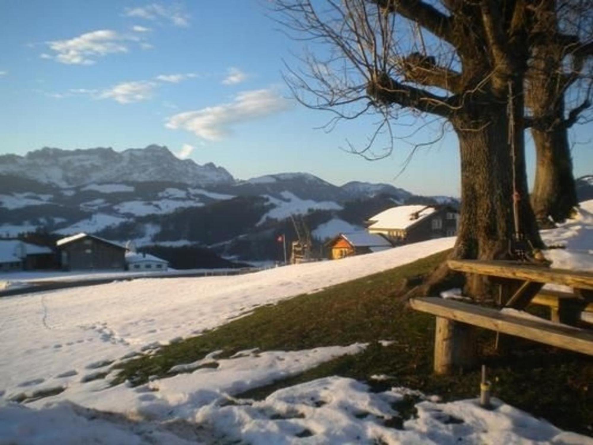 Bauernhof Fendrig - Neue Wohnung Haslen Bagian luar foto